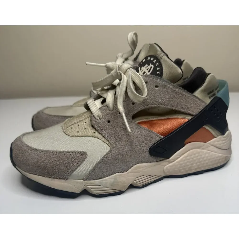 Nike Air Huarache Koromogae Sneaker DO7261-087 Womens 9.5 Moon Fossil Suede Low
